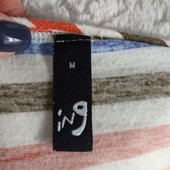 Ing Colorful Striped Drop Back Tee - Picture 5 of 6